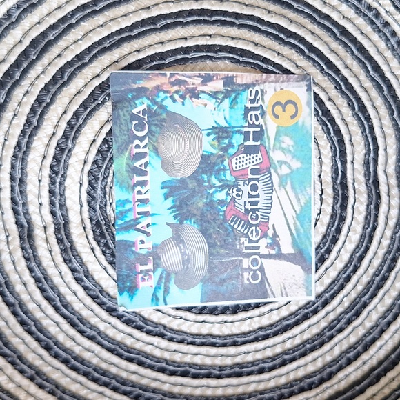 NWT Colombian Woven Western style Sun Hat With Coastal Cowgirl Band - Picture 7 of 8